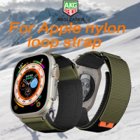 AKGLEADER Hight Quality Nylon Loop Bracelet Strap For Apple Watch Ultra1,2, 49mm,For iwatch 9 8 7 45mm Watch Bands