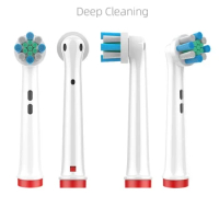 4 Pcs/Pack Electric Toothbrush Replacement Head Soft Dupont Bristle Tooth Brush Heads For Oral B Toothbrush Nozzles