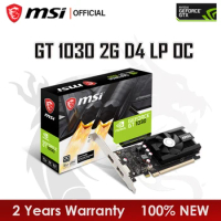 MSI GeForce GT 1030 2G D4 LP OC 64 Bit Graphics cards 2GB HDMI DP GDDR4 Computer Peripherals GPU for Gaming placa de video