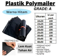 PLASTIK POLYMAILER HITAM 30X40 17X30 20X30 100 LEMBAR PLASTIK POLIMER PACKING ADA LEM PLASTIK PACKIN