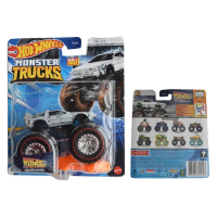 Monster Trucks Back to The Future Hot Wheels Iced Time Machine De Lorean Chase 2023