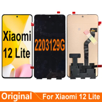 Original For Xiaomi 12 Lite 2203129G Amoled LCD Display Touch Screen Digitizer Assembly