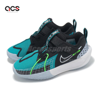 Nike 籃球鞋 GT Cut 3 PS 中童 黑 藍 魔鬼氈 氣墊 童鞋 運動鞋 FD7034-003