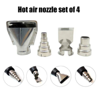 4pcs Heat Gun Nozzles Diameter 35mm Heat Resisting Nozzles Replacement Universal Heat Gun Attachments Welding Soldering Supplies