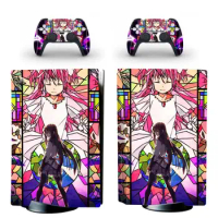 Puella Magi Madoka Magica PS5 Standard Disc Edition Skin Sticker Decal for PlayStation 5 Console &amp; Controller PS5 Skin Sticker