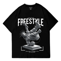 Addictive Premium Oversize T-Shirt Unisex - Freestyle, Kaos Oversize Pria Wanita Atasan Pakaian Cott