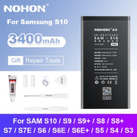 NOHON Battery for Samsung Galaxy S10 S9 S8 Plus S5 S3 S4 NFC S7 S6 Edge Mobile Phone Batteries Bateria for Samsung