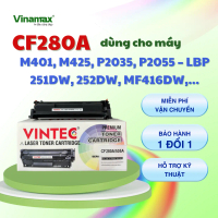 [CF280A] Hộp mực máy in  M401, M425, P2035, P2055 – LBP 251DW, 252DW, MF416DW, Đã có sẵn mực, in đậm