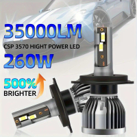 Set of 2 LED Car Headlights Compatible with H4, H1, H3, H7, H11, 9005, 9006, 9012, H13, 9007, And 90