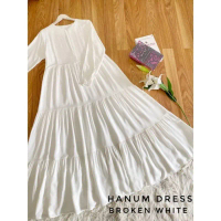 Gamis Hanum Dress rayon Busui Frendly , gamis rayon susun polos by Faeyza store