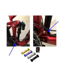 Titanium screws for downhill bicycle suspension Soft tail bicycle DH rear shock bolt titanium