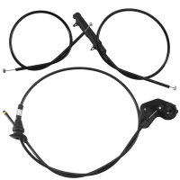 3PCS เครื่องยนต์ Bowden สายปล่อยฝากระโปรงสำหรับ BMW E39 525I 530I 51238176595 51238190754 5123817659