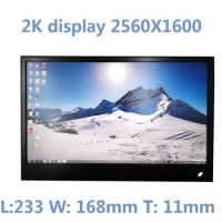 10.1 inch portable monitor 2HDMI IPS HD screen 2560X1600 PS4 gaming computer LCD monitor 2K display