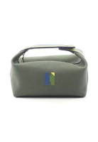 Hermès Pre-Loved Hermès Bride-a-Brac PM Handbag canvas Dark green Navy multicolor silver hardware