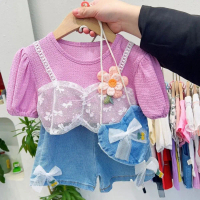 TERBARU Setelan Anak Perempuan Pretty Vest White Furring Free Tas 1-5 Tahun Premium Import SET-204