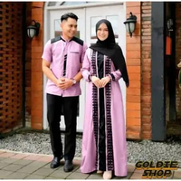 Goldie Shop Muslim Couple Gamis Jumbo XXL Qadira Big Size | Busana Muslim Pasangan / Gamis Couple Le