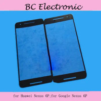 for Huawei Google Nexus 6P 6 P Front Outer Glass Lens Repair Touch Screen Outer Glass without Flex cable for Google Nexus6p