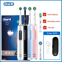 Oral B Pro 4 Ultra 3D Rotary Vibration Electric Toothbrush Rechargeable Electronic Tooth Brushes Adu