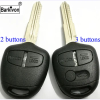 Barkivon 2 3 buttons replacement remote KL1 key case shell for Mitsubishi Lancer EX Evolution Grandis Outlander blank key fob
