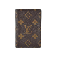 【Louis Vuitton 路易威登】MONOGRAM老花 袋裝萬用錢包 男士 棕色 卡夾 錢包(M60502)