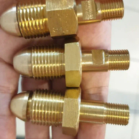 SPECIAL nepel tabung oksigen kuningan 5/8 in 22 mm drat luar ke 1/4 in drat