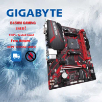 Used Gigabyte GA B450M GAMING B450 /2-DDR4 DIMM /M.2 /USB3.1 /Micro-ATX/Max-32G Double Channel AM4 Motherboard