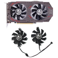 2pcs 75mm 4pin GPU Igame 960 fan for colorful Igame GTX 1050Ti-4GD5 V2 GTX960 GTX950 GTX 1060-6GD5 gaming graphics card fan