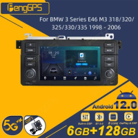 For BMW 3 Series E46 M3 318/320/325/330/335 1998 - 2006 Android Car Radio 2Din Stereo Receiver Autoradio Multimedia Player GPS