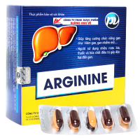 [Hàng hot trend] ARGININE PHÚC VINH - ARGININ 200MG PV - GIÚP BỔ GAN, HỖ TRỢ BẢO VỆ GAN - HỘP 60 VIÊ