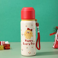 全城热卖 - 【聖誕限定保溫杯】節日送禮可愛卡通兒童水杯 便攜提繩保溫壺 316不鏽鋼高顏值