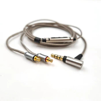 For Audio Technica ATH-LS50 LS70 LS300 LS200 LS400 E40 E50 E70 A2DC Earphone Replaceable 3.5mm Stereo Silver Plated Cable