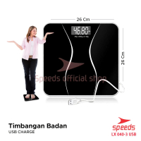 SPEEDS Timbangan Badan Digital Original 180kg scale kaca Berat Mini Impor 040-09