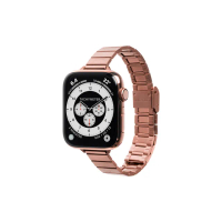【LAUT 萊德】Apple Watch 38/40/41mm 時尚不銹鋼錶帶-玫瑰金