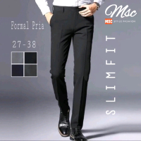 Celana Formal Slimfit Original Kantor Kerja Pria Panjang 100cm - Bahan Woll Premium Berkualitas Ting
