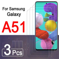 3pcs a51 glass screen protector on for samsung galaxy a 51 51a protective armor sheet galaxya51 samsunga51 tempered glas film