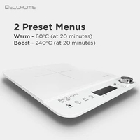 Ecohome Kompor Induksi Low Watt Induction Cooker Kompor Listrik Putih