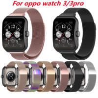 Magnetic loop Strap For Oppo Watch 3 pro 43mm 51mm Metal Watchband Bracelet Oppo Watch Serie SE Smart Watch