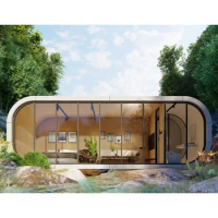20ft 40ft Outdoor Modern Popular Prefab House Tiny House Mobile Working House Office Pod Apple Cabin