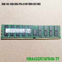 1PCS For SK Hynix RAM 16G 16GB HMA42GR7AFR4N-TF 2RX4 PC4-2133P DDR4 ECC REG Server Memory