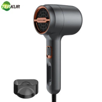 800W Ionic Hair Dryer Hot and Cold Strong Wind Powerful New Professional Salon Blower 6 Gears with Air Collecting Nozzle as Gift