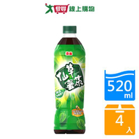 泰山仙草蜜茶520mlx4【愛買】