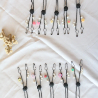 Strap Konektor Masker 2in1 Fruitea Random / Rantai Hitam / Pengait Bohlam / Stopper / Adjustable / T