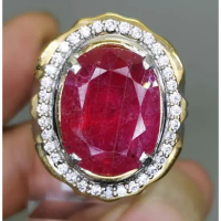 Permata Batu Ruby Merah Afrika