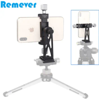 CNC Aluminum Alloy Mounts Holder for iPhone Samsung Xiaomi Huawei Mobile Phones Stands with Quick Release Plate for Tripod