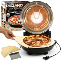 Piezano Pizza Oven by Granitestone – Electric Pizza Oven Indoor Portable, 12 Inch Indoor Pizza Oven Countertop