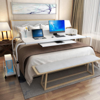跨床桌可移動可升降電腦懶人桌臺式帶輪子床上雙人電腦桌家用超大