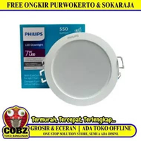 7 WATT / PHILIPS Downlight Lampu Tanam Plafon Putih