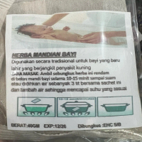 Herba Mandian Bayi - Untuk mslh kuning