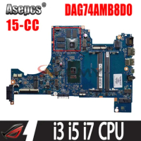 For HP Pavilion 15-CC Laptop Motherboard With i3 i5 i7 7th Gen or 8th Gen CPU Notebook mainboard DAG74AMB8D0 DDR4 MB