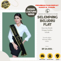 (Costume Nama 1 Hari Jadi) Selempang Wisuda Selendang Perayaan Selempang Penghargaan Selendang Lomba